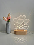 Personalized 3D Illusion LED Lamp, Light up Sign, Couples gift, Anniversary gift