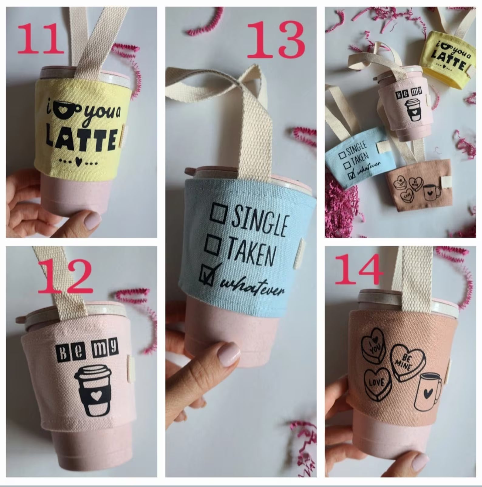 Cup Holder Drink Carrier for Coffee Boba Tea and Travel