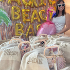 Personalized Beach Towel Bridesmaid and Wedding Gift