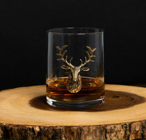 Deer Whiskey Glasses Set, Old Fashioned Glasses Whiskey, Glass Whiskey, Gift For Dad/Him