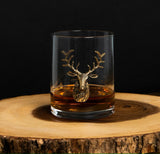 Deer Whiskey Glasses Set, Old Fashioned Glasses Whiskey, Glass Whiskey, Gift For Dad/Him