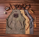 Personalized Canvas & Leather Apron for Men & Women