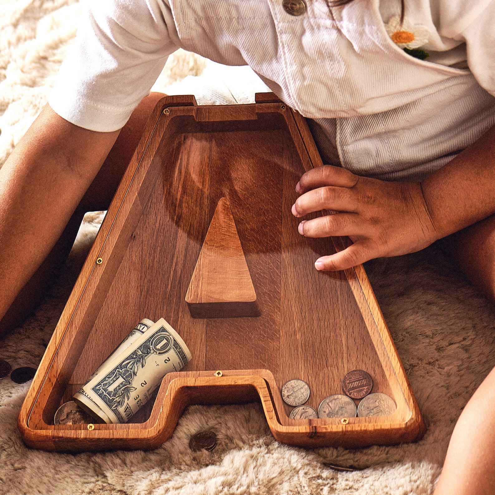 Large Personalized Kids Letter Piggy Bank