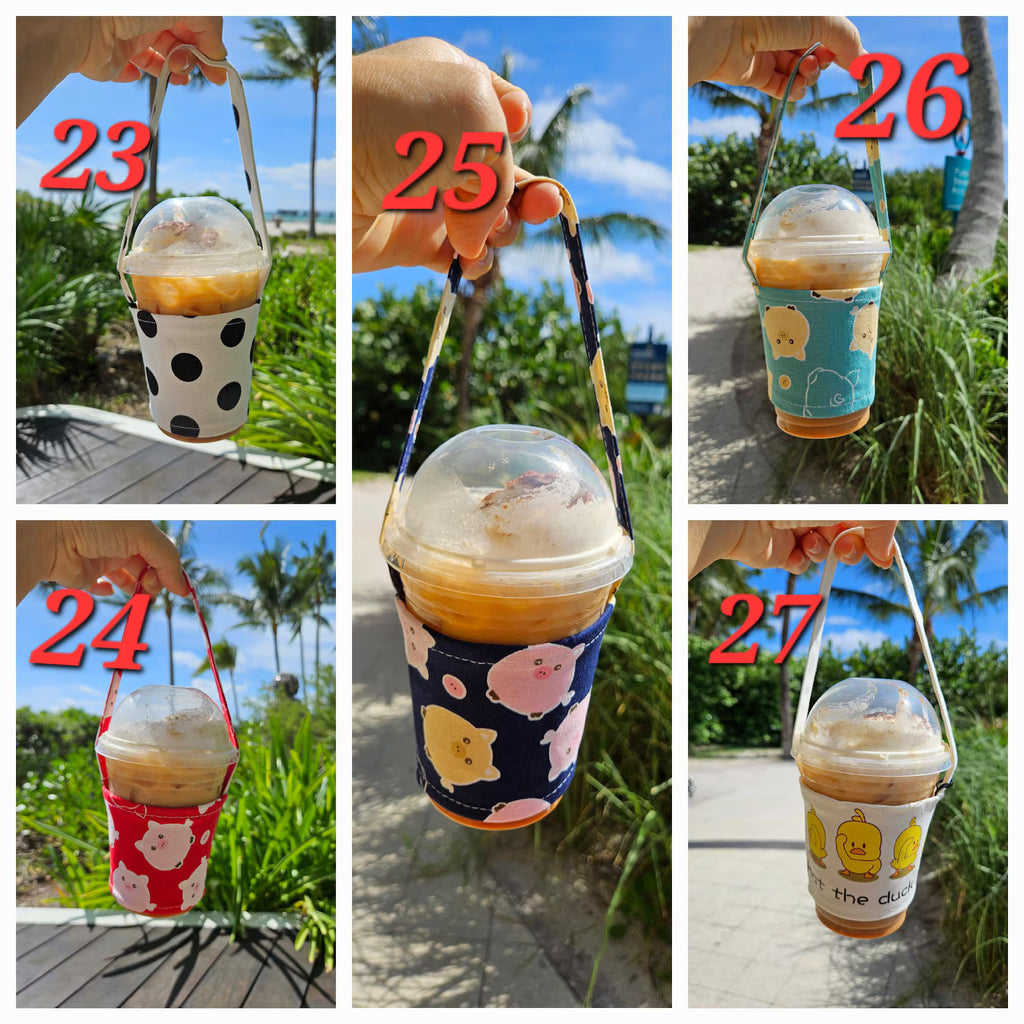 Cup Holder Drink Carrier for Coffee Boba Tea and Travel