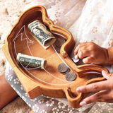 Handmade Dinosaur Wooden Coin Bank