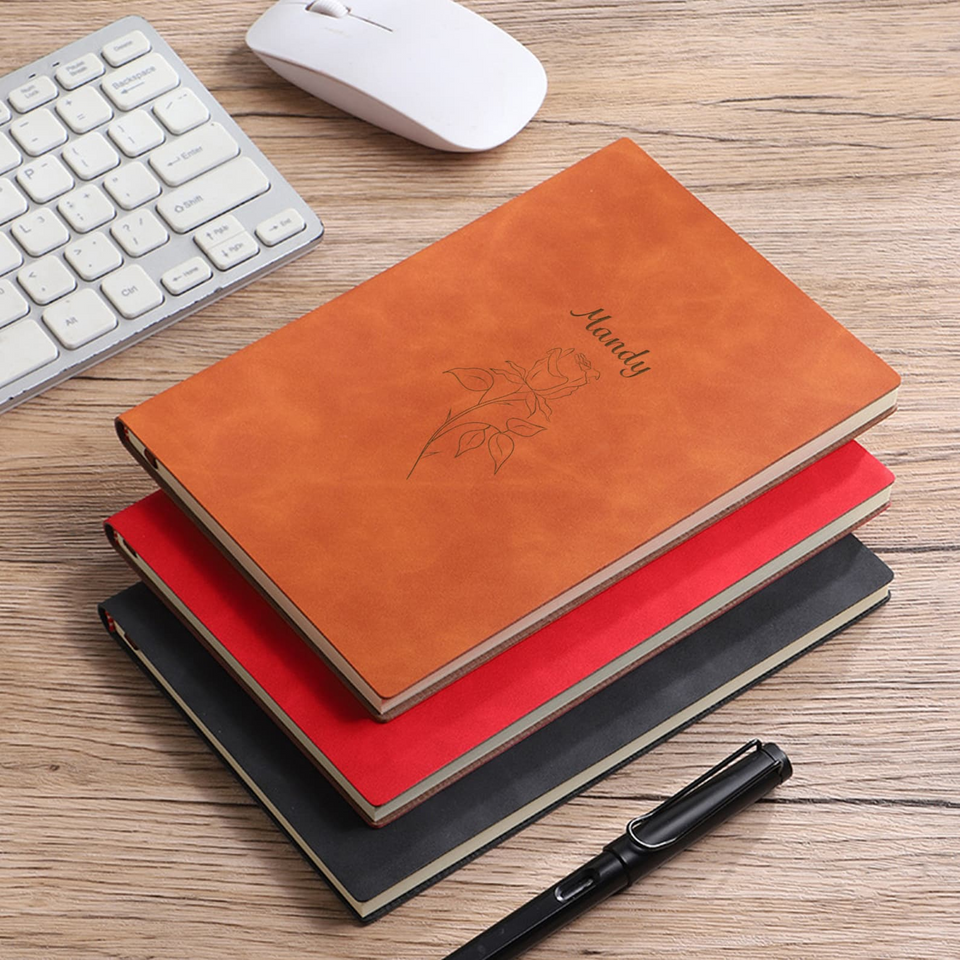 Birth Flower Personalized Journal Gift