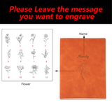 Birth Flower Personalized Journal Gift