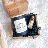 Custom text soy wax vegan candle / Your own text