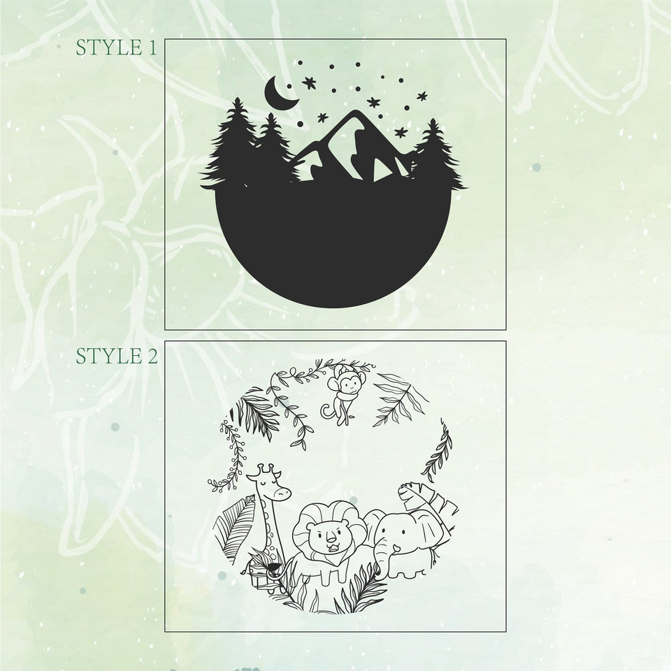 Personalized Moon & Star Nightlight for Baby Nursery