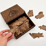 Personalized "Reasons I Love You" Wooden Puzzle Gift