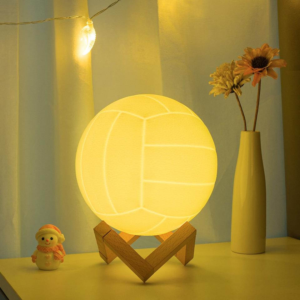 Personalized Volleyball Lamp Gift for Girls Kids and Coaches
