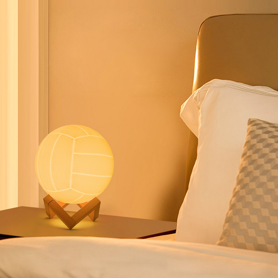 Personalized Volleyball Lamp Gift for Girls Kids and Coaches