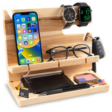 Personalized Wooden Docking Station Gift for Men