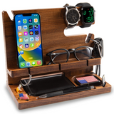 Personalized Wooden Docking Station Gift for Men