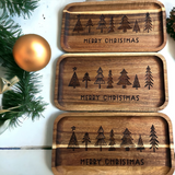 Handcrafted Christmas Serving Tray Holiday Table Decoration
