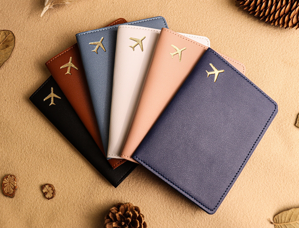 Personalized Leather Passport Holder Gift