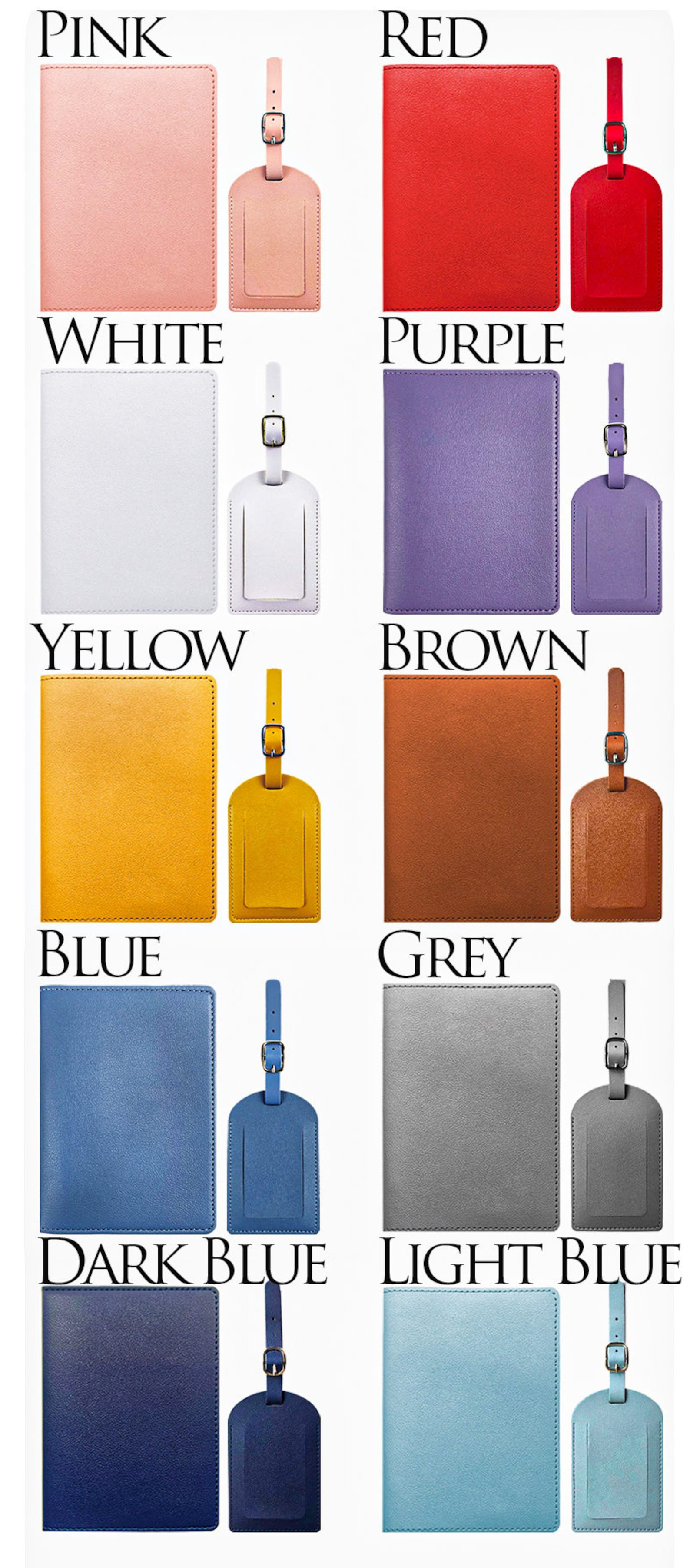 Personalized Leather Passport Holder Gift