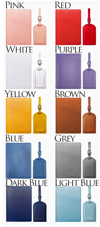 Personalized Leather Passport Holder Gift