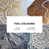 Personalized Metallic Foil Song Lyrics Art Print