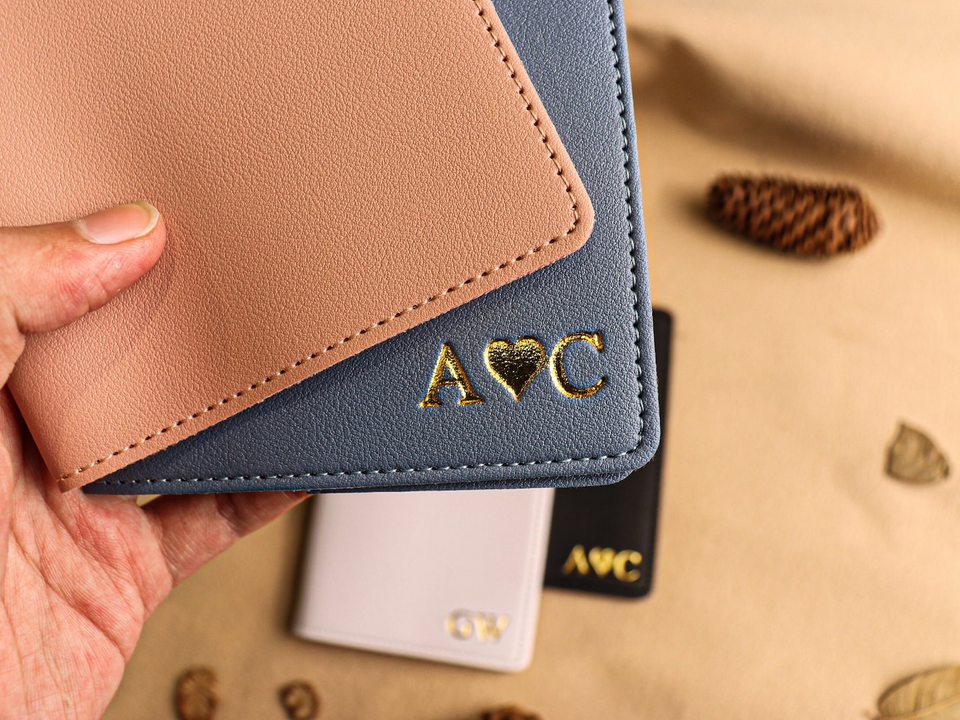 Personalized Leather Passport Holder Gift