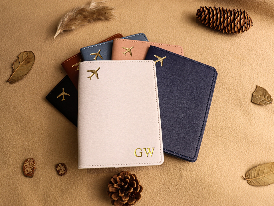 Personalized Leather Passport Holder Gift