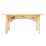 Personalized Kids Step Stool with Name Bear Design