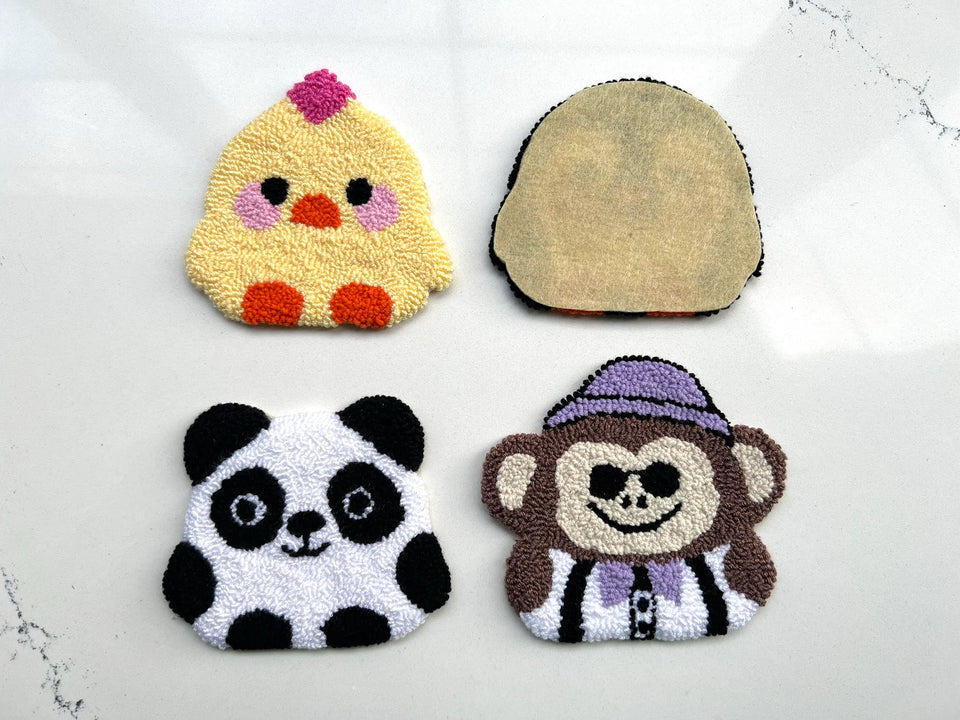 Mug Rug Coaster, Punch Needle Coasters, Handmade Teenager Gift