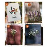 Personalized Hand Embroidered Fabric Journal Notebook