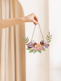 Stained Glass Flowers Suncatcher