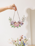 Stained Glass Flowers Suncatcher