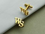 Personalized Initial Cufflinks Wedding Gift for Him