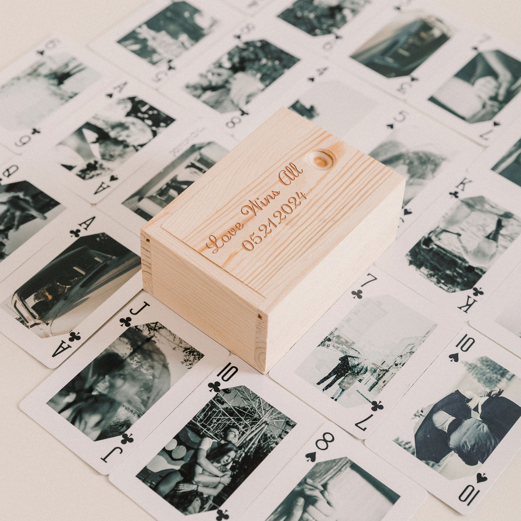 Custom Photo Playing Cards Unique Gift for Family Couples and Friends