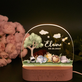 Personalized Moon & Star Nightlight for Baby Nursery