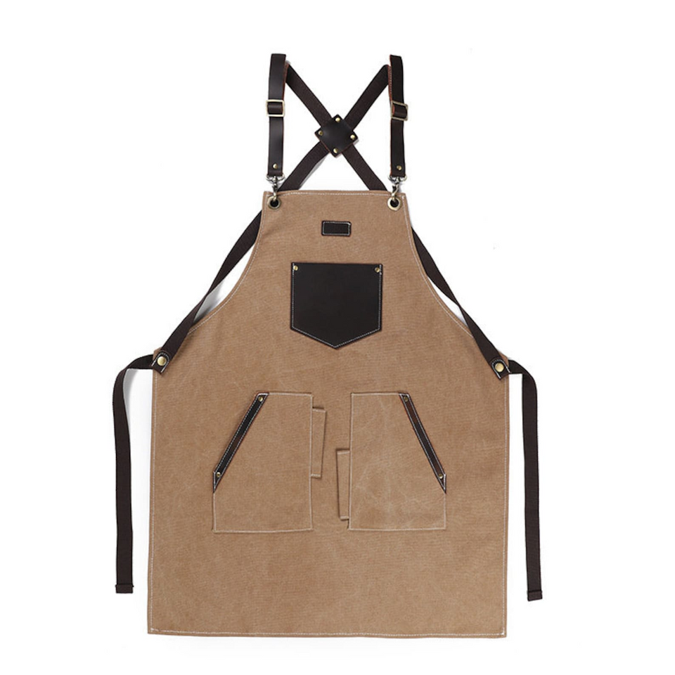Personalized Canvas & Leather Apron for Men & Women
