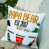 Personalized Grandpa Embroidered Pillow
