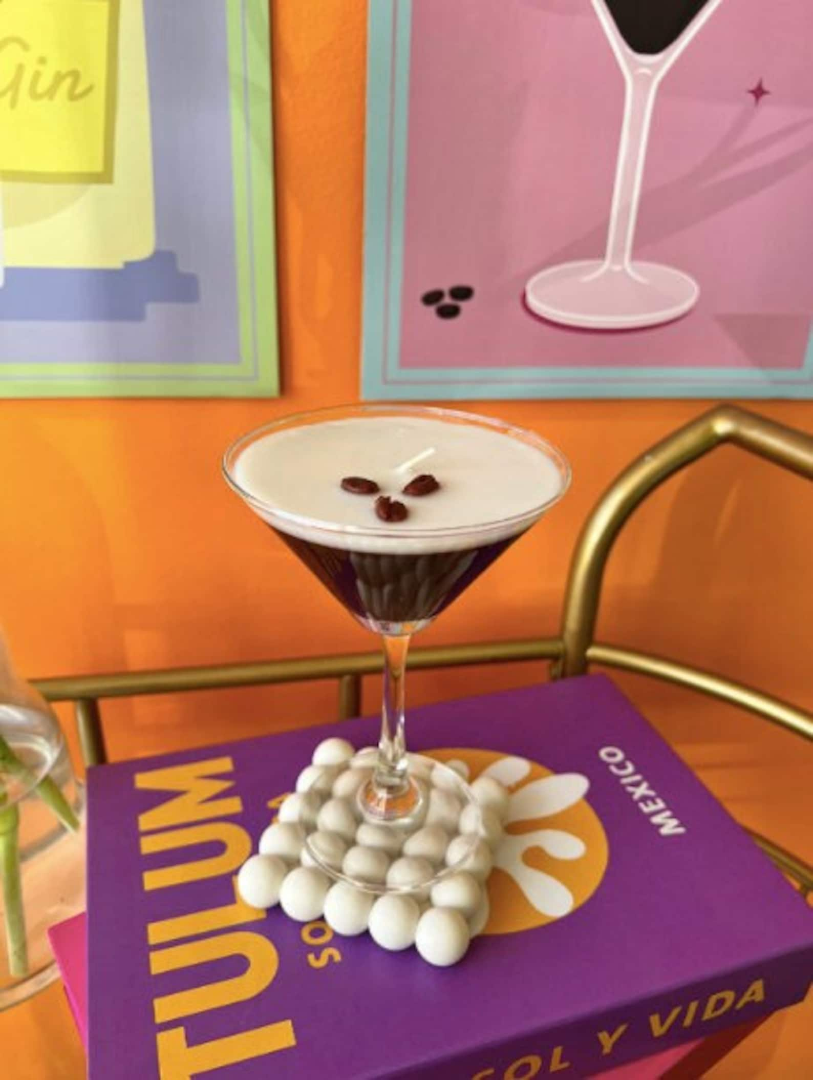 Espresso Martini Candle Realistic Coffee Gift
