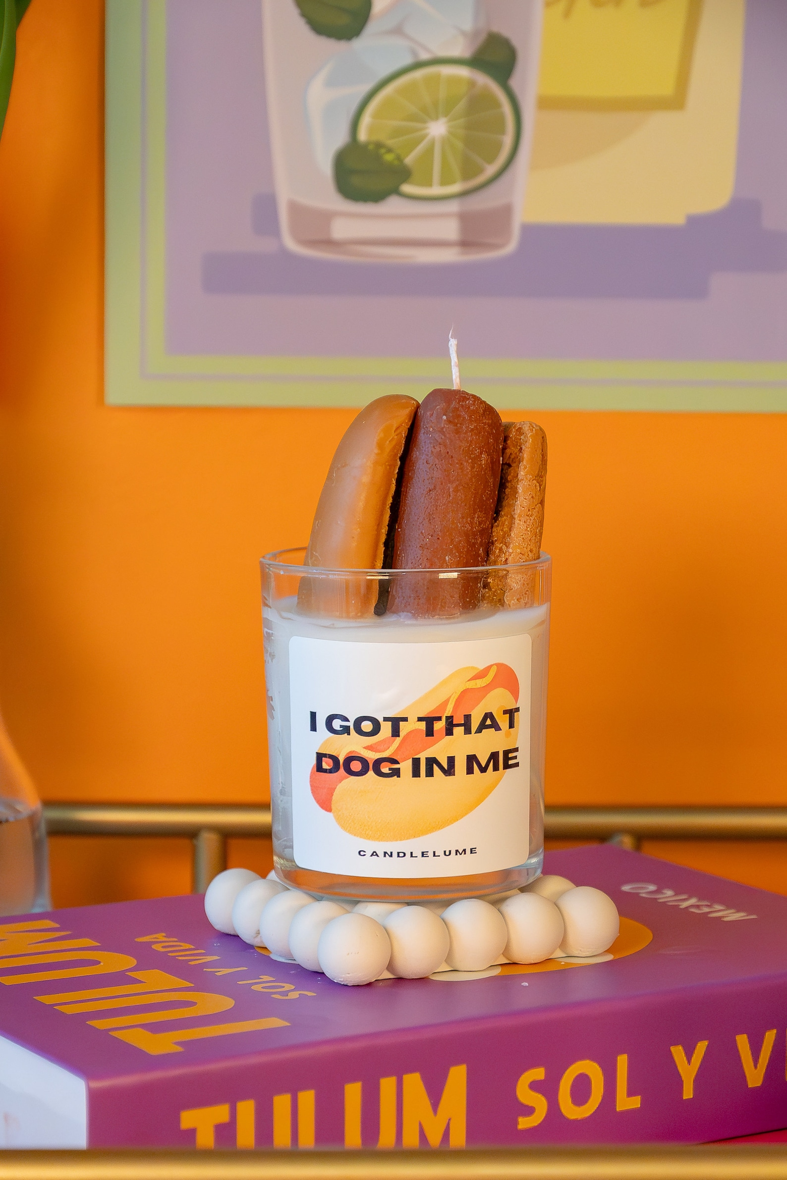 Funny Hot Dog Candle Novelty Gift