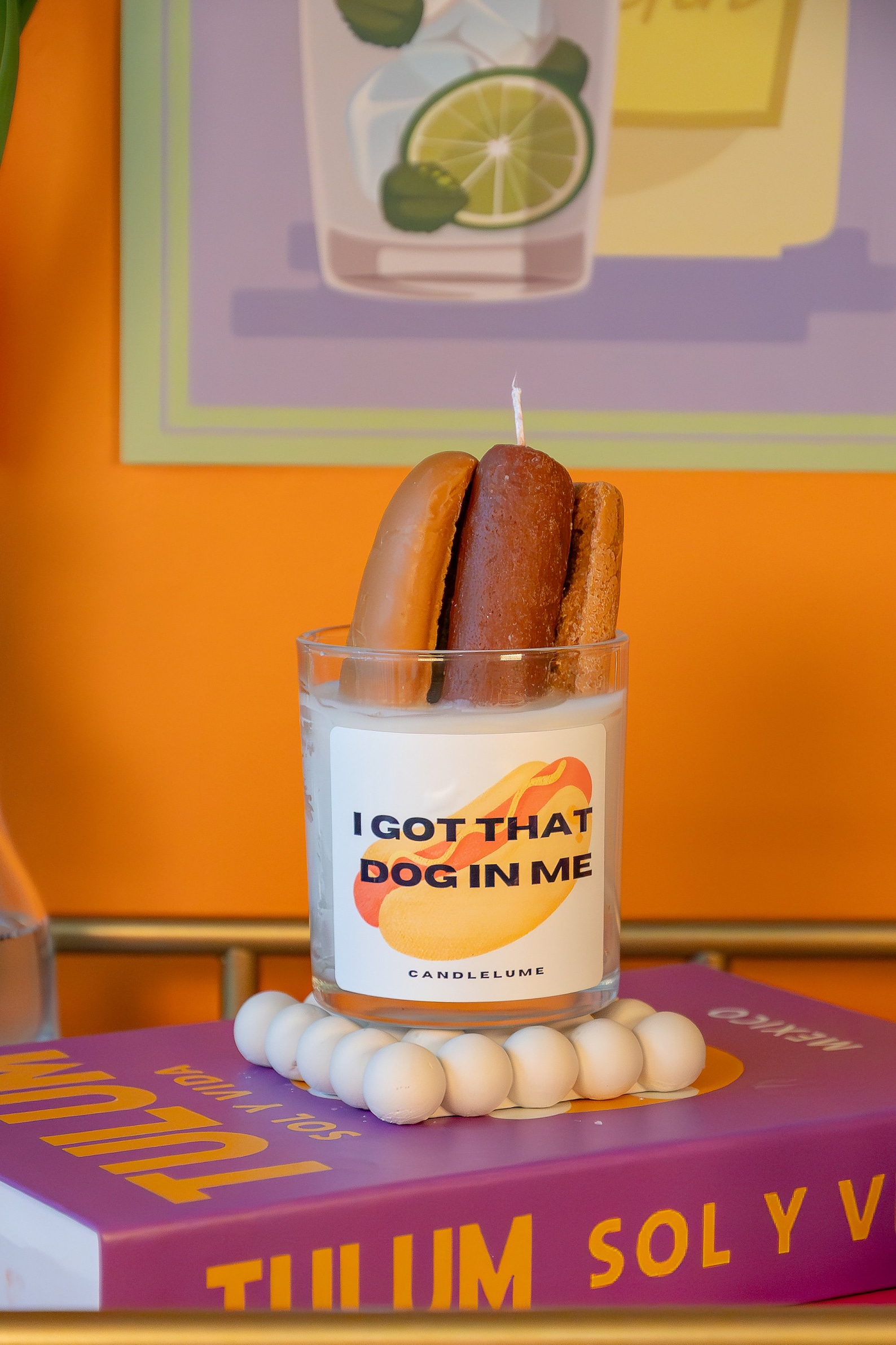 Funny Hot Dog Candle Novelty Gift