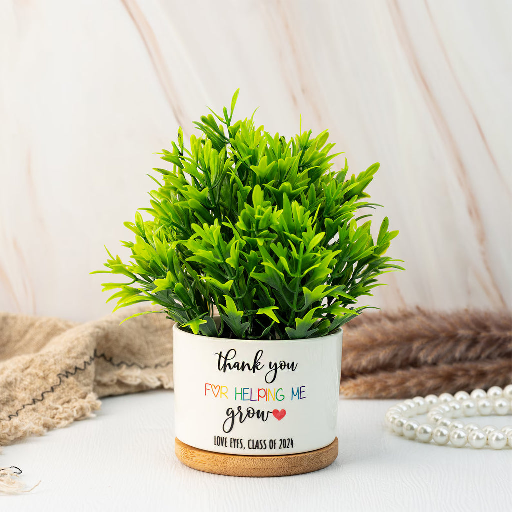 Personalized Teacher Plant Pot Appreciation Gift
