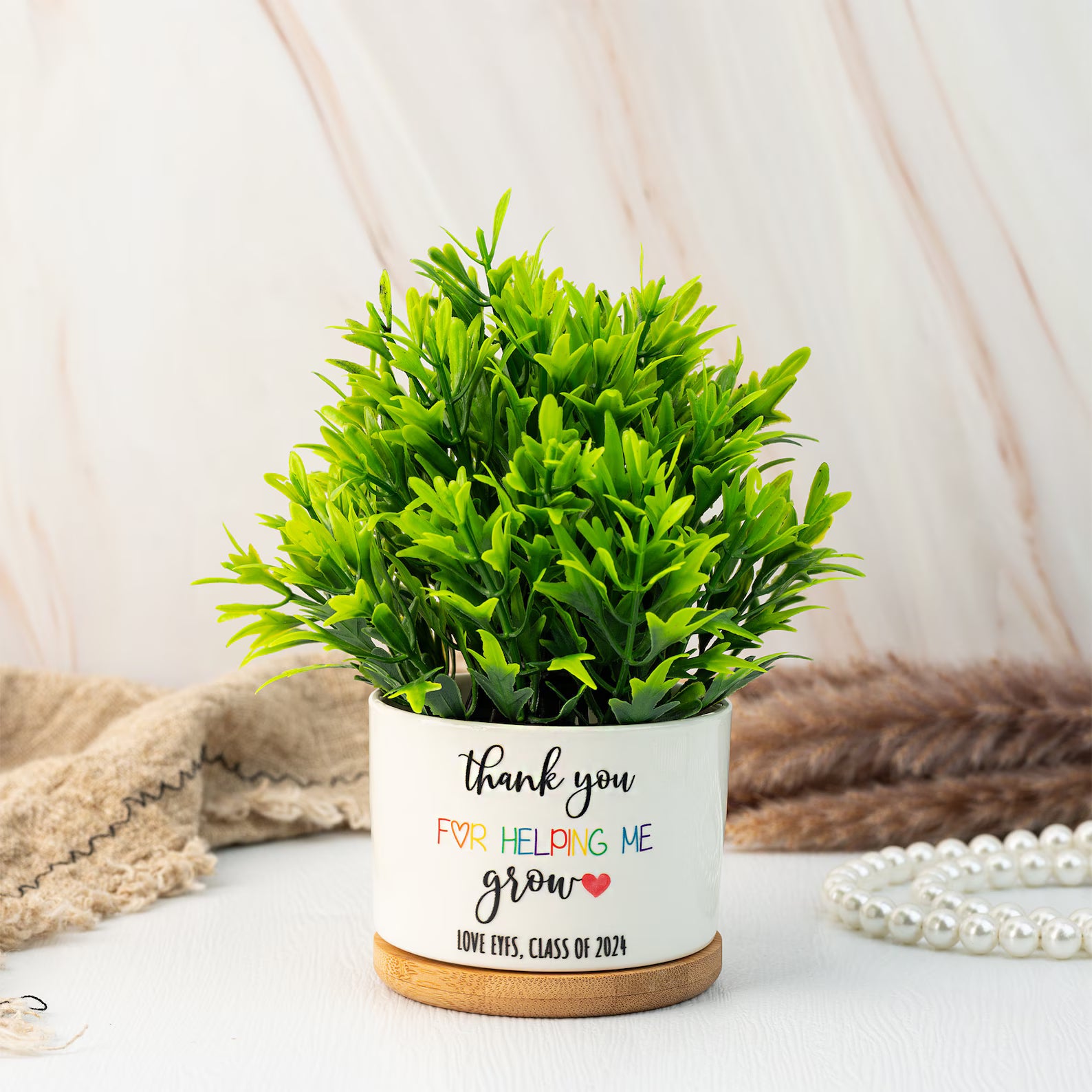 Personalized Teacher Plant Pot Appreciation Gift