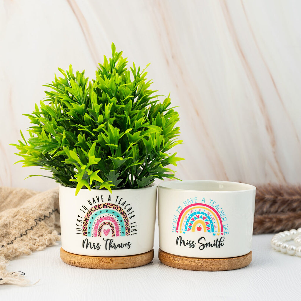 Personalized Teacher Plant Pot Appreciation Gift