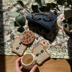 Y2K Punch Needle Mug Rug Coaster Handmade Floral Decor