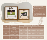 Personalized Pet Memorial Collar Holder Frame