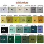 Personalized Floral Hand Embroidered Linen Apron for Women