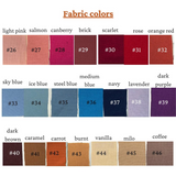 Personalized Hand Embroidered Linen Cosmetic Bag