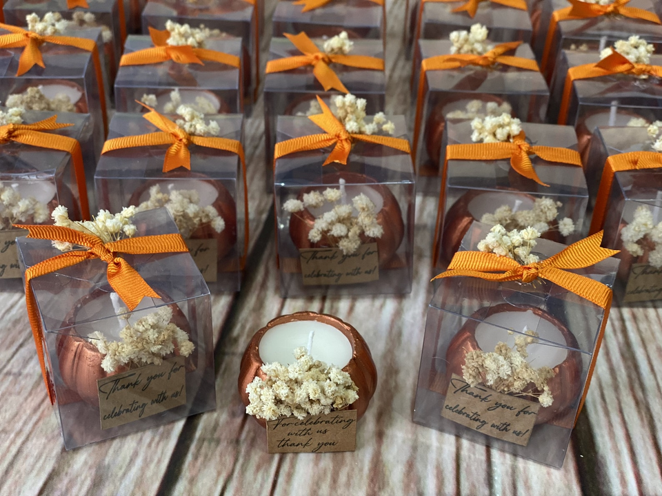 Pumpkin Candle Wedding & Party Favors