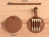 Personalized Golf Bag Tag and Leather Tee Holder Gift