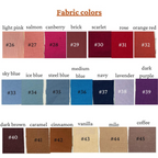 Personalized Floral Hand Embroidered Linen Apron for Women