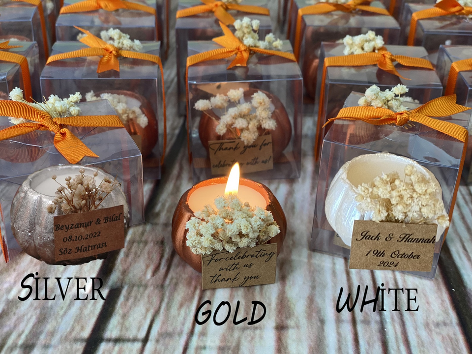 Pumpkin Candle Wedding & Party Favors