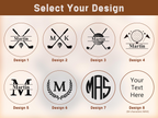 Personalized Golf Bag Tag and Leather Tee Holder Gift